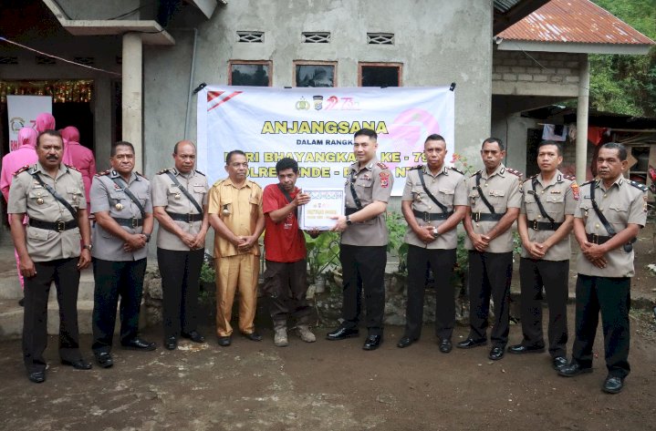 Sambut Hari Bhayangkara ke-79, Polres Ende Polda NTT Gelar Kegiatan Anjangsana