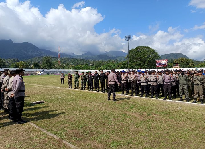 Polres Ende Sukses Amankan Final Turnamen Sepak Bola Bupati Ende Cup 2025