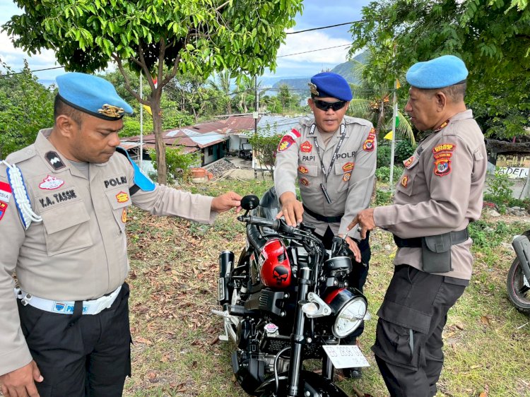 Sipropam Polres Ende Cek Kelengkapan Kendaraan Anggota Polres Ende