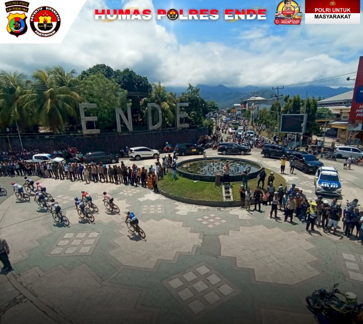 Tour De Entete Etape 7 Berjalan Aman, Kapolres Ende Apresiasi Semua Pihak