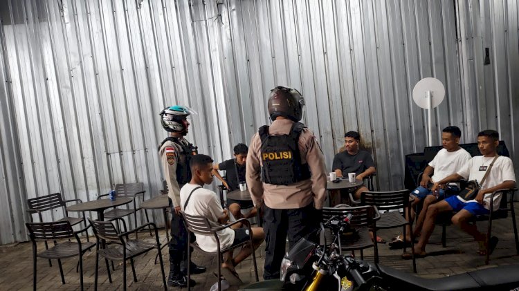 Perkuat Keamanan Malam Hari, Sat Samapta Polres Ende Gelar Patroli Perintis Presisi