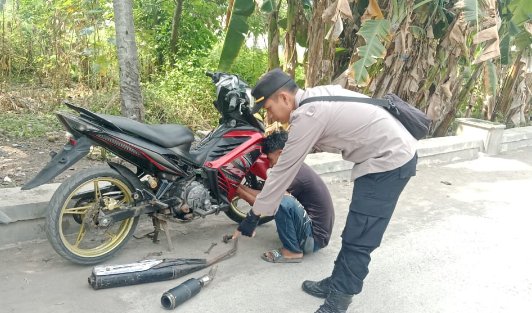 Polsek Pulau Ende Tertibkan Pengendara Pengguna Knalpot Racing
