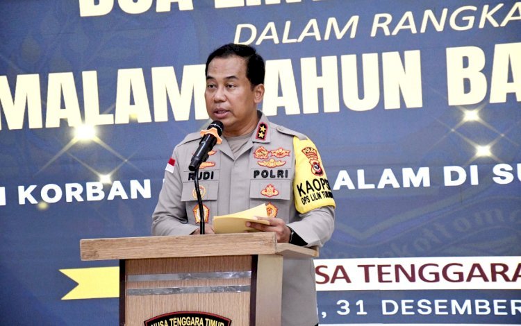 Kapolda NTT Pimpin Doa Lintas Agama Sambut Malam Tahun Baru 2026,  Wujud Empati bagi Korban Bencana di Sumut dan Aceh