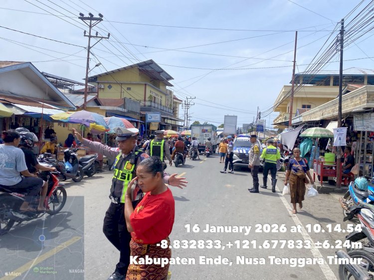 Pastikan Keamanan Diakhir Pekan, Tim UKL 1 Gelar Patroli KRYD di Sejumlah Titik Vital di Kota Ende