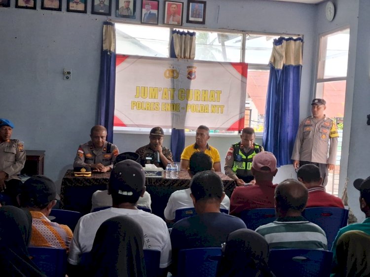 Dengar Keluh Kesah Warga Paupanda, Wakapolres Ende Tampung Curhatan Mulai dari Kasus Pencurian hingga Parkir Liar