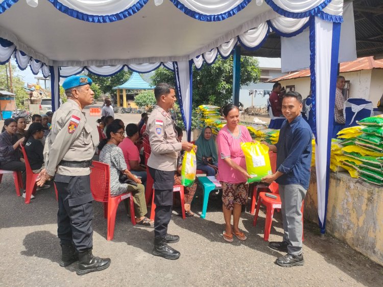 Polres Ende Gelar Gerakan Pangan Murah Serentak, 5 Ton Beras Ludes Diserbu Warga Jelang Idul Fitri dan Paskah