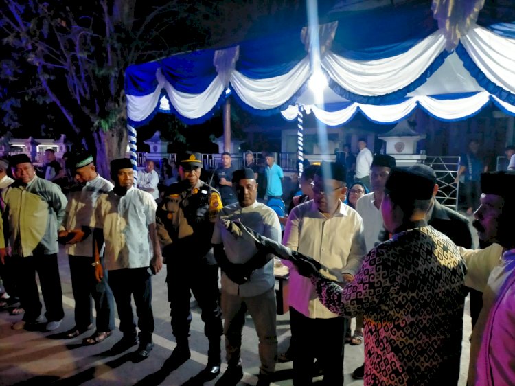 Personel Polres Ende Amankan Jalannya Pawai Takbiran Sambut Hari Raya Idul Fitri 1447 H
