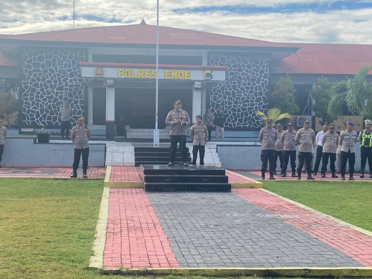 Pesan Menyejukan Kapolres Ende Saat Apel Jam Pimpinan: Hargai Seragammu dengan Laksanakan Tugas Ikhlas