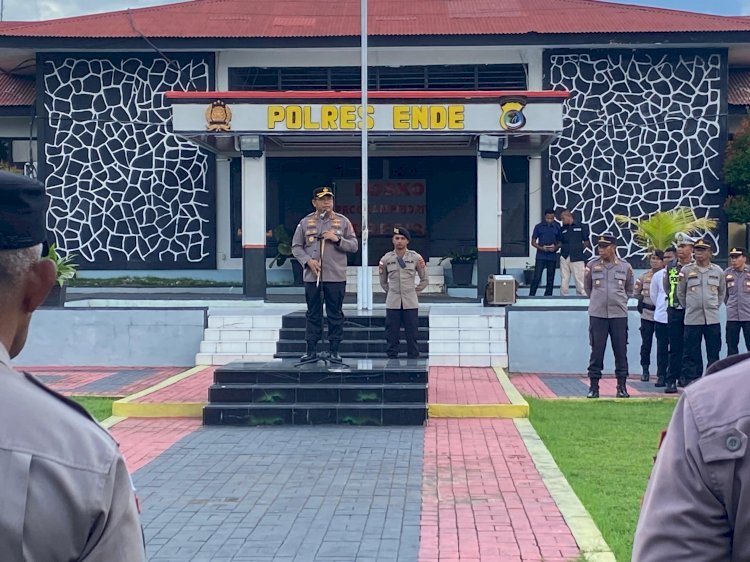 Sistem Manajemen Terstruktur, Kapolres Ende Tekankan Formula 4 C dalam Evaluasi Kinerja Personel