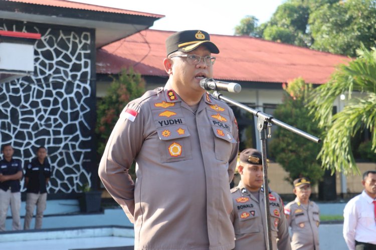 Apel Jam Pimpinan, Kapolres Ende: Sistem Check dan Recheck Jangan Hanya Formalitas Saja