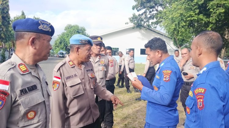 Sipropam Polres Ende Gelar Opsgaktiblin Mendadak, Pastikan Personel Bersih dari Judol dan Pelanggaran Disiplin