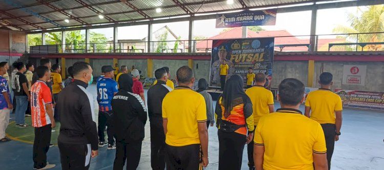 Memperingati Hari Bhayangkara ke-80, Polres Ende Polda NTT Buka Turnamen Futsal Kapolres Ende Cup 2026