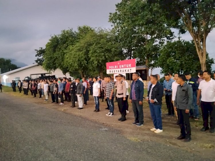 Cek Kesiapan Maksimal, Ratusan Personel Gabungan Amankan Kunjungan Wakil Presiden RI di Ende