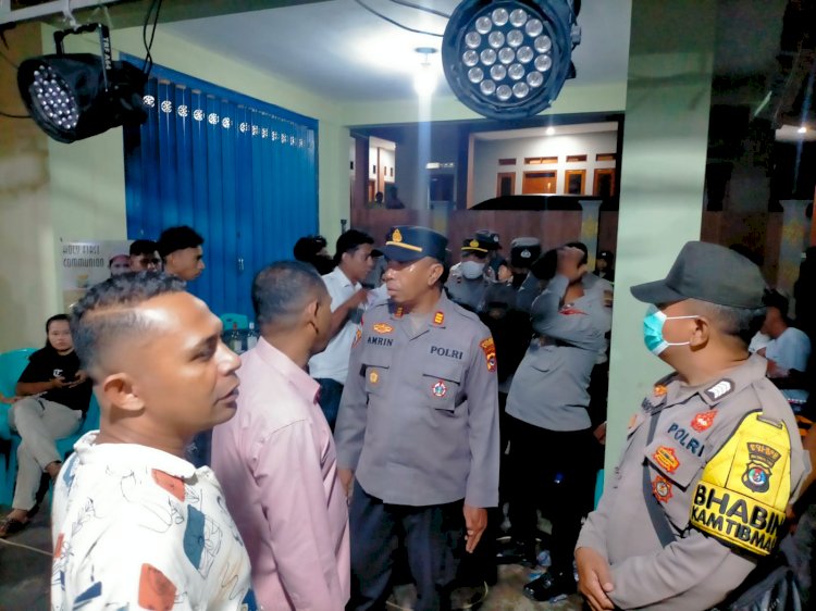 Jaga Kamtibmas Syukuran Komuni Pertama, Polres Ende Gelar Patroli KRYD Hingga Dini Hari