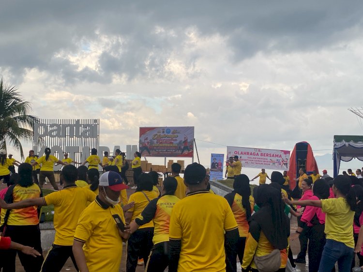 Perkuat Sinergitas, Polres Ende Polda NTT Gelar Olahraga Bersama Sambut Hari Bhayangkara ke-80 dengan Penuh Keakraban
