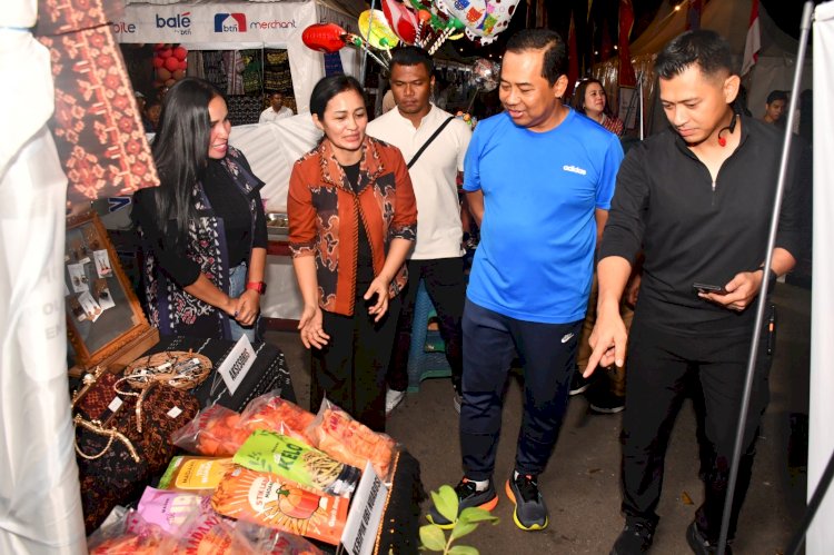 Ubi Nuabosi Khas Ende Diborong Kapolda NTT di Bazar UMKM Pasar Murah Hari Bhayangkara ke-80