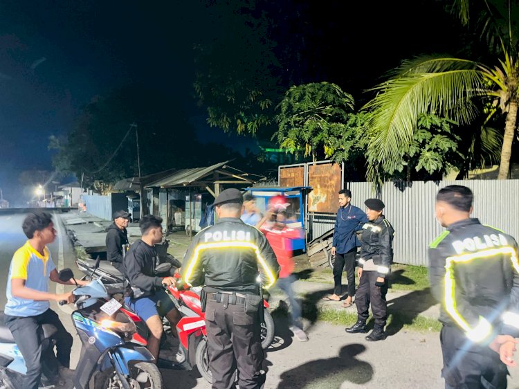 Cegah Kriminalitas Malam Hari, Patroli Perintis Presisi Samapta Polres Ende Sisir Titik Rawan Kota Ende