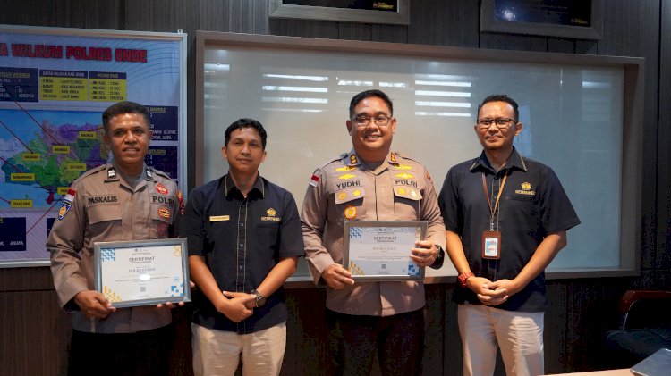 Kelola Anggaran dengan Akuntabel, Polres Ende Polda NTT Raih Dua Penghargaan dari KPPN Ende