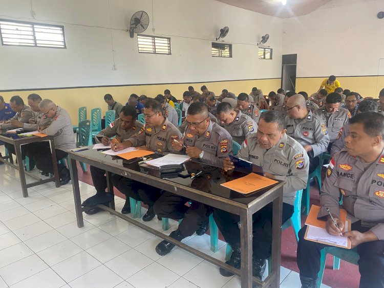 Pastikan Stabilitas Emosi Anggota, Polres Ende Gandeng Tim Biro SDM Polda NTT Gelar Tes Psikologi Pemegang Senpi