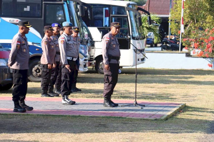 Polres Ende Polda NTT Gelar Apel Siaga Bencana, Siapkan Personel dan Posko Utama