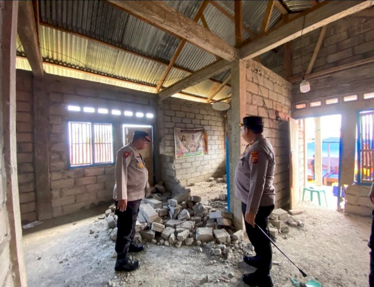 Polri Untuk Masyarakat, Warga di Desa Ini Merasa Terharu, Mengaku Baru Pertama Kali Ada Pihak Datang Bawa Bantuan Sejak Gempa 15 Agustus 2026