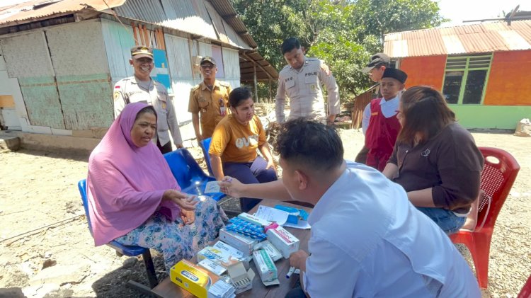​Pasca Gempa Flores, Warga Sukamaju Apresiasi Layanan Kesehatan Gratis Keliling dari Polres Ende Polda NTT