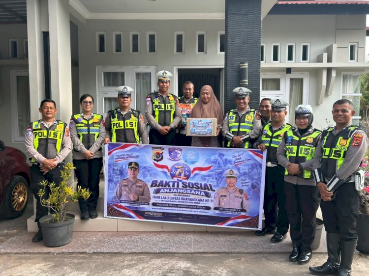 Humanis dan Penuh Kekeluargaan, Satlantas Polres Ende Polda NTT Gelar Anjangsana kepada Warakawuri di Hari Lalu Lintas Bhayangkara ke-71