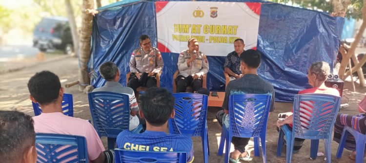 Lewat Jumat Curhat, Satbinmas Polres Ende Polda NTT Serap Aspirasi Warga Kelurahan Lokoboko Kecamatan Ndona