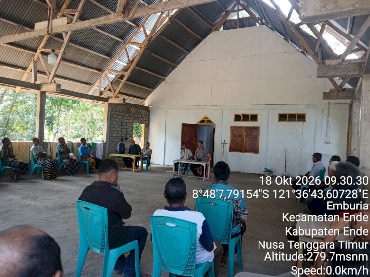 Wakapolsek Ende Ajak Jemaat Kapela Santo Paulus Magengura Perangi Perundungan Lewat Program Minggu Kasih