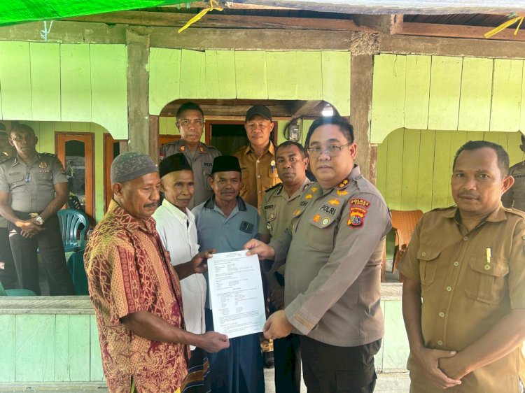 Warga Ndori Ende Hibahkan Tanah 2.400 Meter Persegi ke Polres Ende untuk Pembangunan Polsubsektor Baru