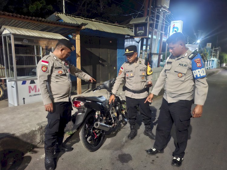 Respon Cepat Laporan Masyarakat Melalui 110: Polres Ende Tertibkan Balapan Liar di Jalan Eltari, Lima Motor Diamankan