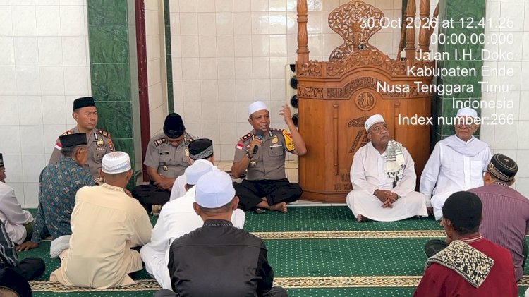 Waka Polres Ende Polda NTT Sambangi Warga Lewat Sholat Jumat Keliling, Tokoh Masyarakat Curhat Soal Peredaran Miras