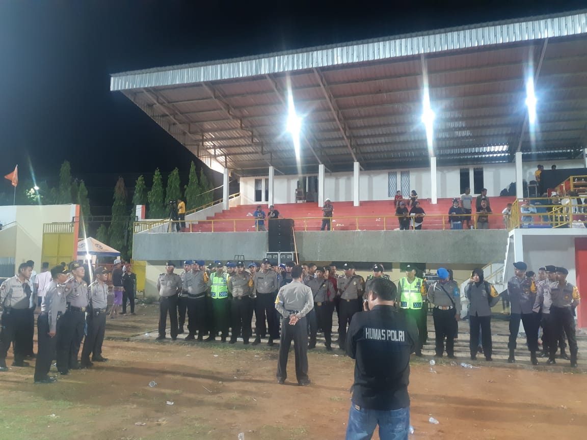 Polres Ende Amankan Final Turnamen Sepak Bola Bupati Cup Triwarna Soccer Festival 2019