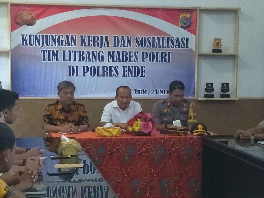 Puslitbang Mabes Polri Kunjungi Mapolres Ende