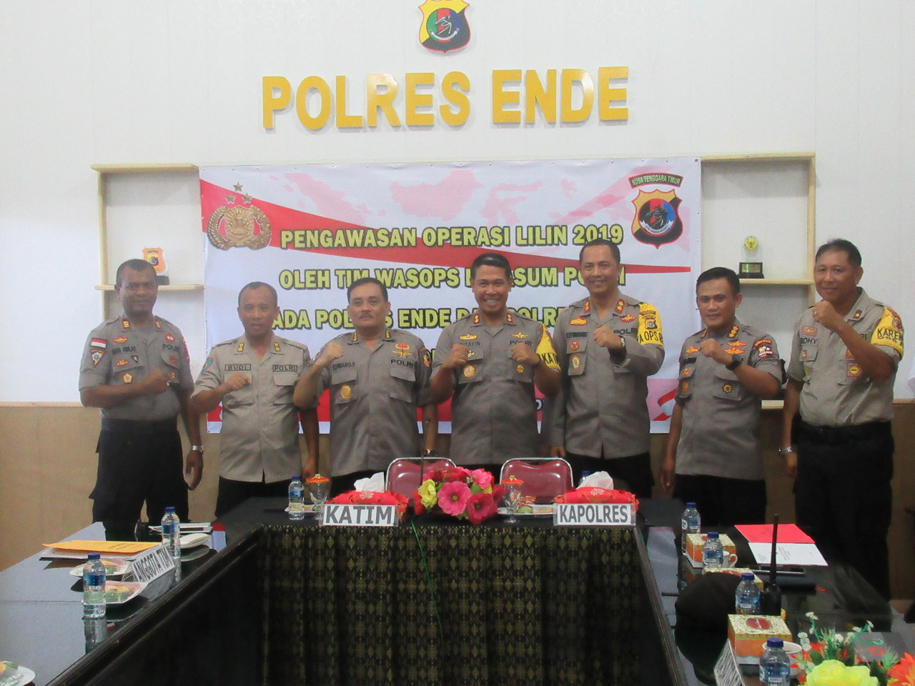 Tim Itwasum Polri Lakukan Was Ops Lilin 2019 Terpusat Di Polres Ende