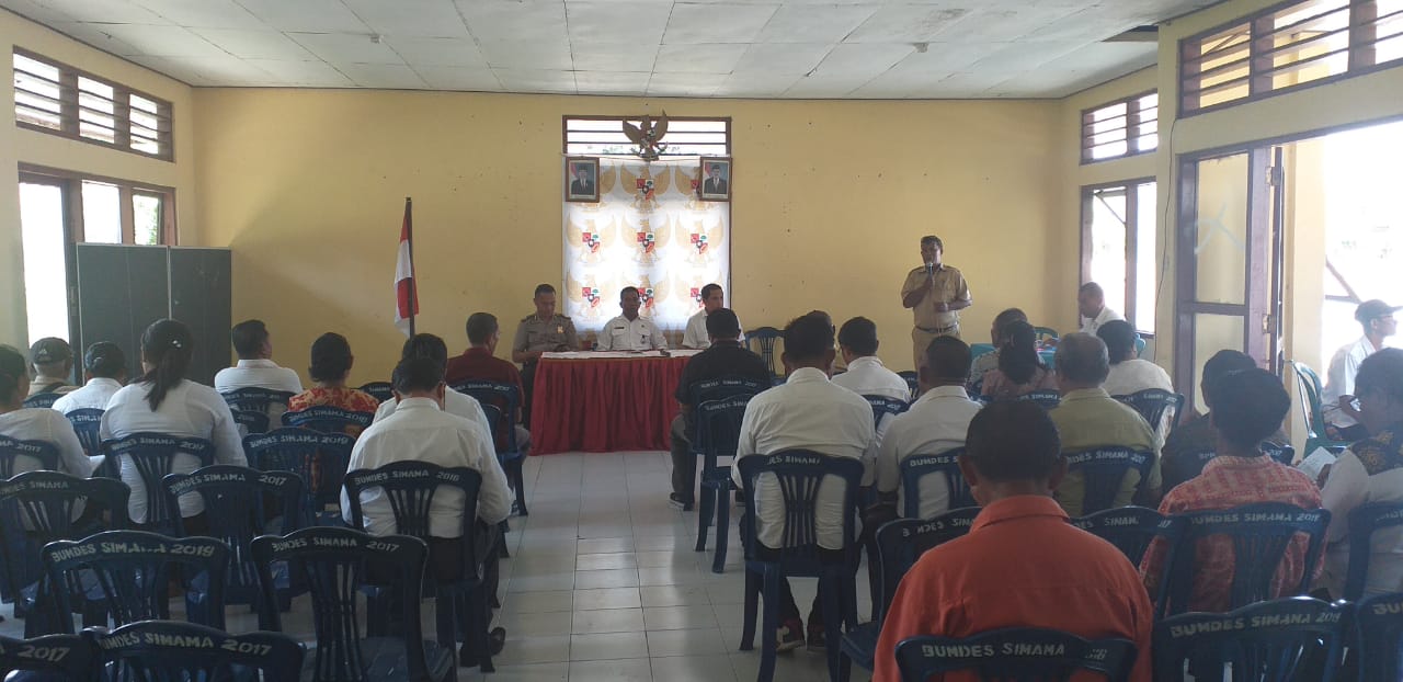 Kanit Binmas Polsek Maurole Menghadiri Rapat Kordinasi Tingkat Kecamatan