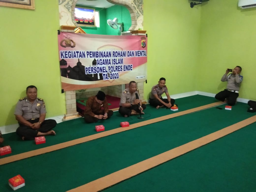 Mantapkan Iman dan Taqwa, Personil Polres Ende Rutin Laksanakan Binrohtal