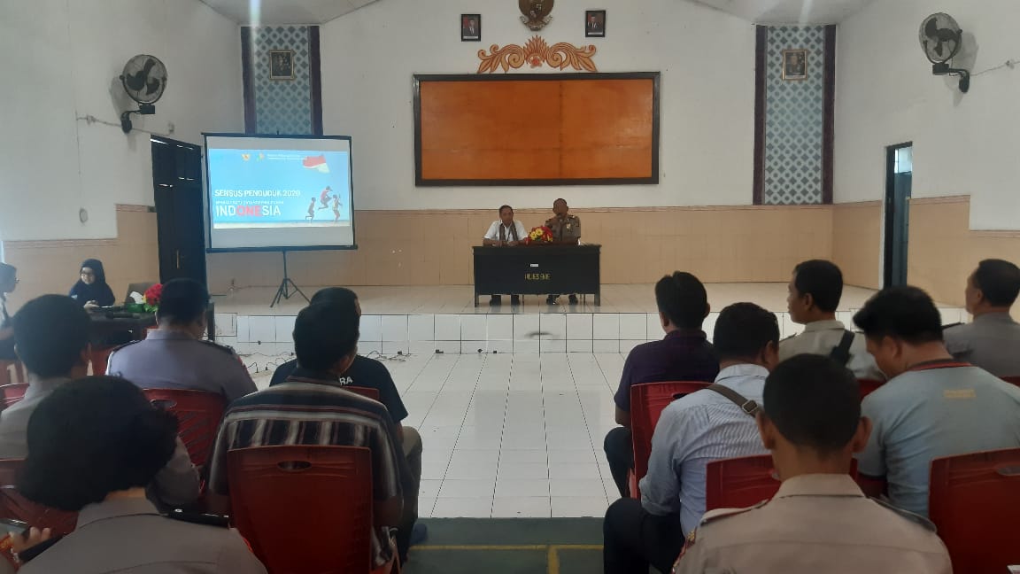 Personel Polres Ende Ikut Sosialisasi Sensus Penduduk Online 2020