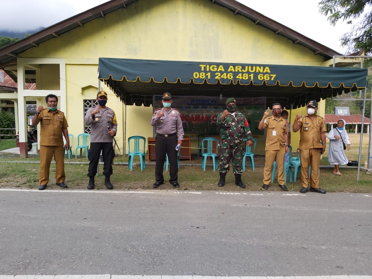 Kapolres Ende Kunjungi Posko Terpadu Covid-19 di Perbatasan